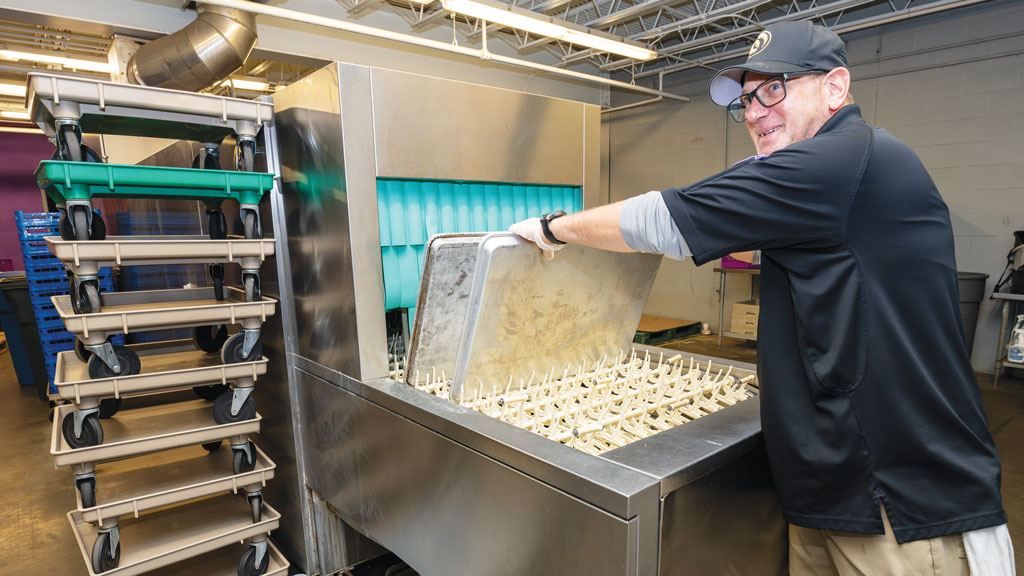 Moving through the dishwashing process – Rental Management Media Group