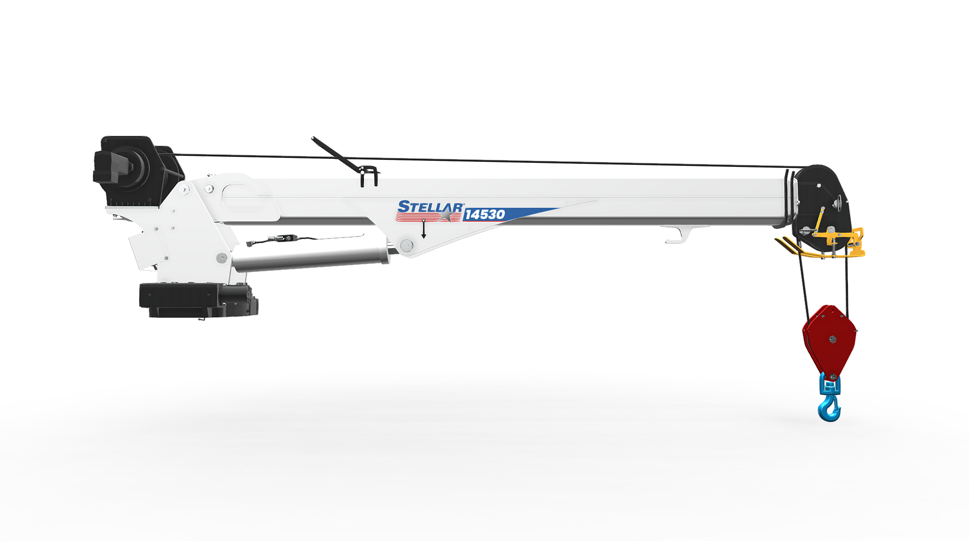 Stellar hydraulic service crane Rental Management Media Group