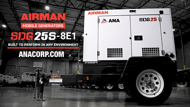ANA, Inc’s SDG25S-8E1 mobile generator – Rental Management Media Group