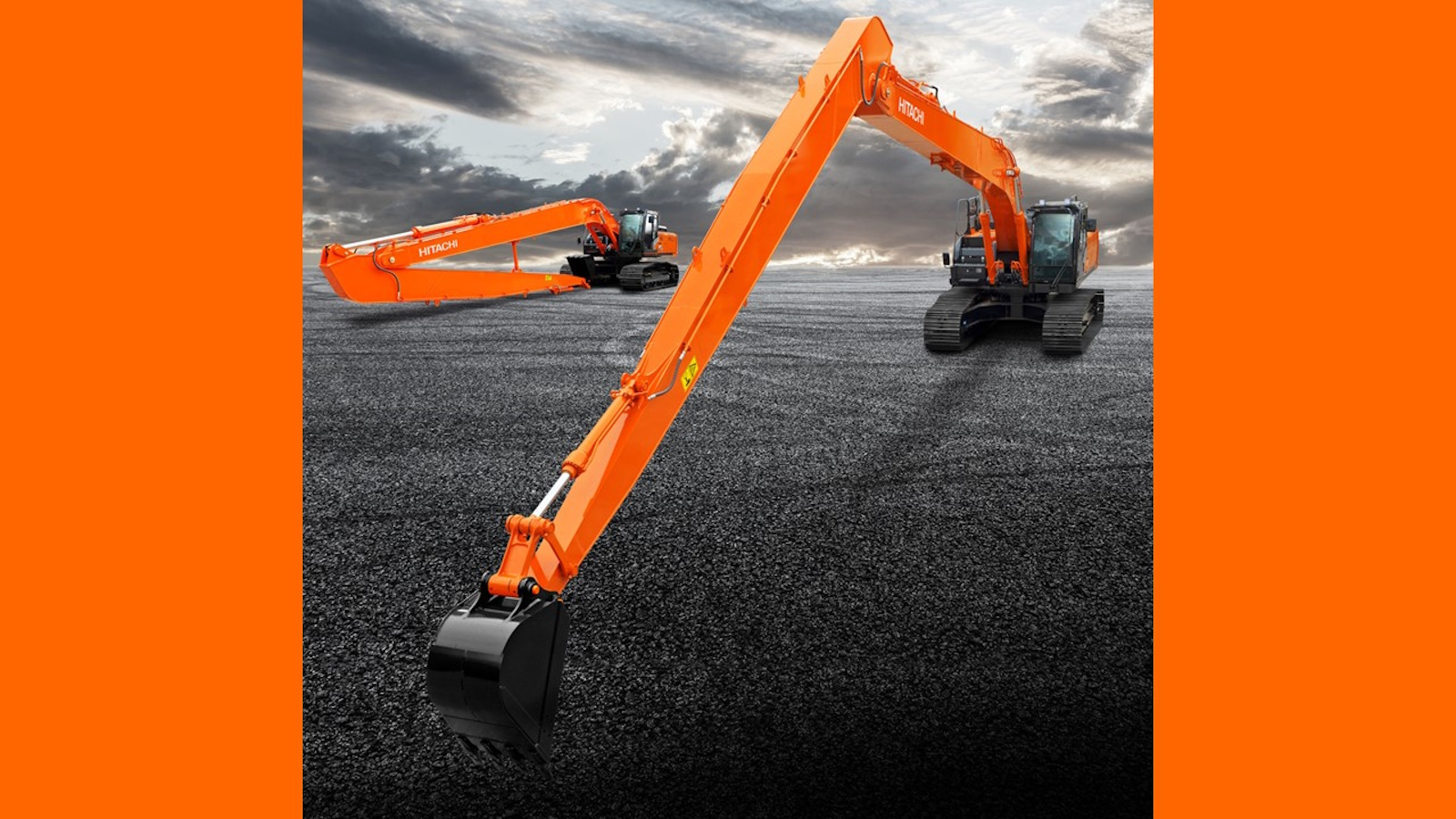 Hitachi Construction Machinery Americas super long front excavators