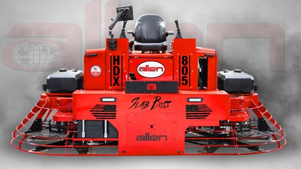 Slab Rides Allen Engineering ride-on trowel – Rental Management Media Group