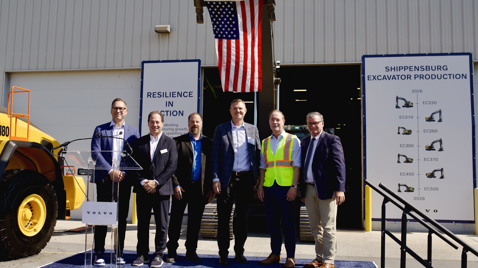 Volvo CE rolls out first US-built excavators and large loaders