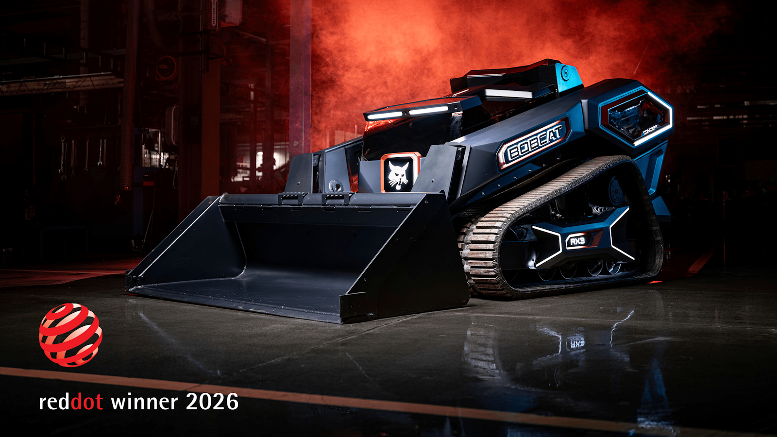 Bobcat earns second Red Dot award with RogueX concept machine